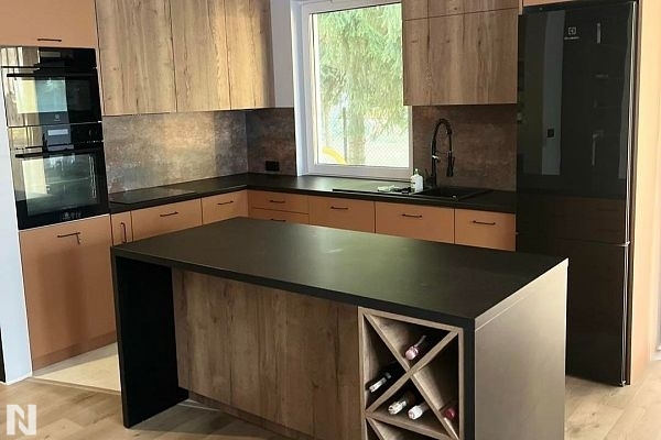 Meble kuchenne - realizacja Fox Meble - Acrylux Mat Metalic - Mosiądz 8857