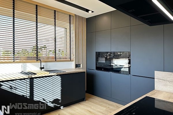 Acrylux Mat Metallic Antracyt 8855 - realizacja Wosmebl