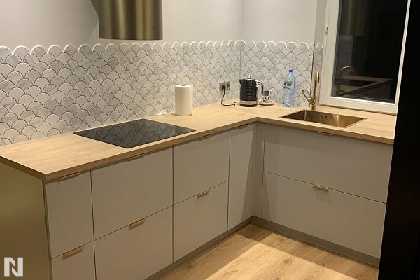 Acrylux Mat Anti-fingerprint 85468M Jasnoszary - realizacja Fox Meble