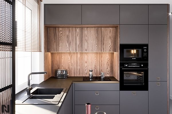 Ciemnoszary Mat AFP 85382 - realizacja Mila Meble