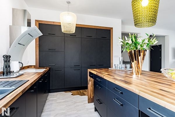 Czarny 8421 Mat, Realizacja Kuchnie Tercet